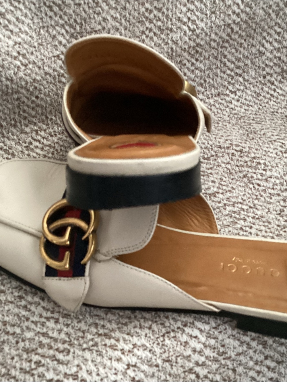 Gucci Peyton GG Beige Mule, Size 36.5 - Picture 5 of 10